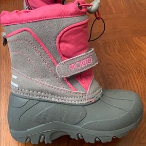 NWT-Girls Sporto Pink/Gray winter boots